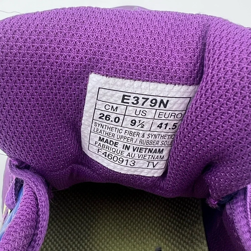Asics Gel-Blast 5 Purple‎ Blue Lime Indoor Court Shoes E358Y Womens Sneakers